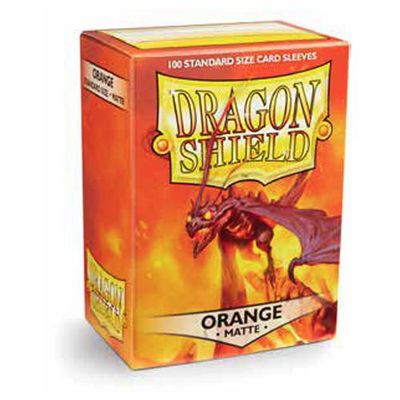 [FUN-DS-MAT-63x88-100-NAR] Fundas Standard Matte Naranja (100 fundas) Dragon Shield