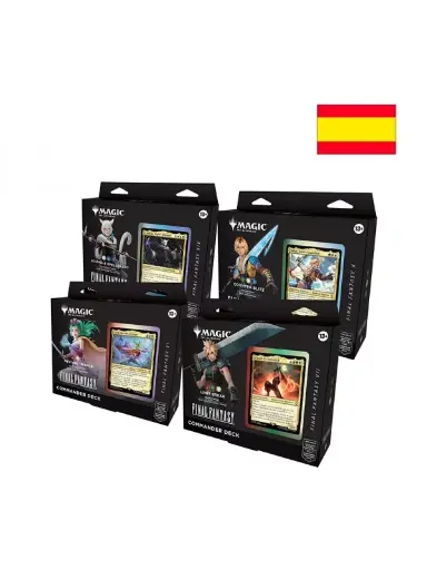 Commander Display (4 Mazos) Final Fantasy Español - Magic The Gathering