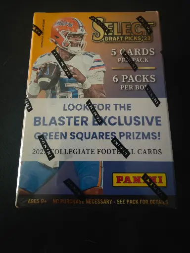 2023 Panini Select Draft Football Hobby Blaster Green Square Prizms