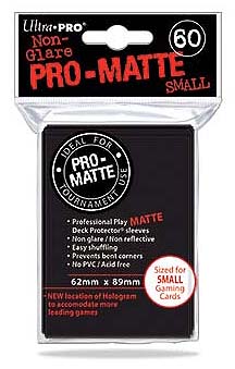 [FUN-UP-MAT-62x89-60-NEG] Fundas Small 62mm x 89mm Pro Matte Negro (60 fundas) Ultra Pro